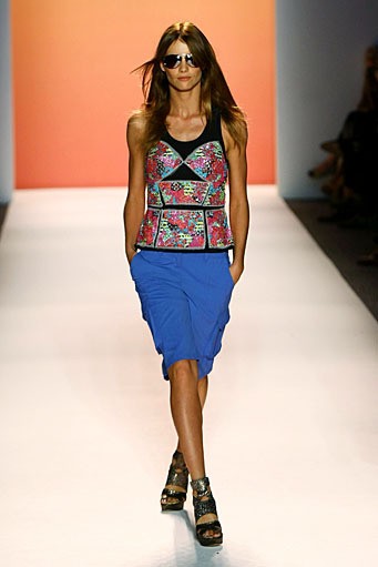 Nicole Miller, Spring/Summer 2012. New York Fashion Week Spring/Summer 2012. [Photo by Neilson Barnard/Getty Images for Mercedes-Benz Fashion Week]