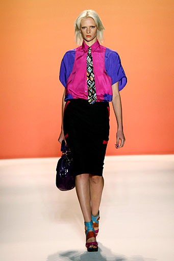 Nicole Miller, Spring/Summer 2012. New York Fashion Week Spring/Summer 2012. [Photo by Neilson Barnard/Getty Images for Mercedes-Benz Fashion Week]