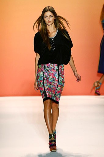 Nicole Miller, Spring/Summer 2012. New York Fashion Week Spring/Summer 2012. [Photo by Neilson Barnard/Getty Images for Mercedes-Benz Fashion Week]