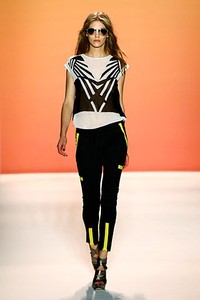 Nicole Miller, Spring/Summer 2012. New York Fashion Week Spring/Summer 2012. [Photo by Neilson Barnard/Getty Images for Mercedes-Benz Fashion Week]