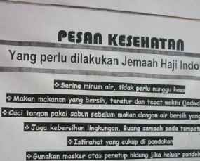 Kurang Minum, Perusak Konsentrasi di Tanah Suci