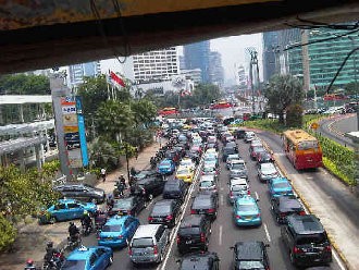 Demo di Depan BEI, Kemacetan Hingga Bundaran HI