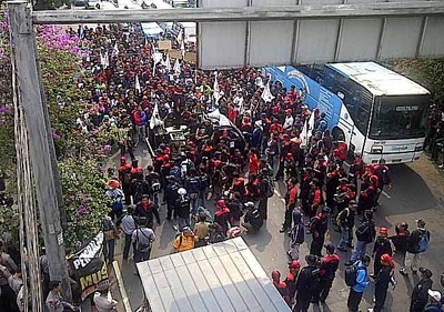 Demo Tuntut RUU BPJS Disahkan