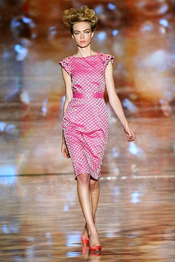 Badgley & Mischka, Spring/Summer 2012. New York Fashion Week Spring/Summer 2012. [Photo by Peter Michael Dills/Getty Images for Mercedes-Benz Fashion Week]