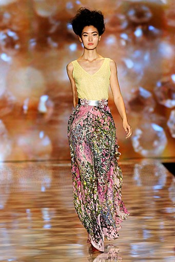 Badgley & Mischka, Spring/Summer 2012. New York Fashion Week Spring/Summer 2012. [Photo by Peter Michael Dills/Getty Images for Mercedes-Benz Fashion Week]
