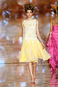 Badgley & Mischka, Spring/Summer 2012. New York Fashion Week Spring/Summer 2012. [Photo by Peter Michael Dills/Getty Images for Mercedes-Benz Fashion Week]