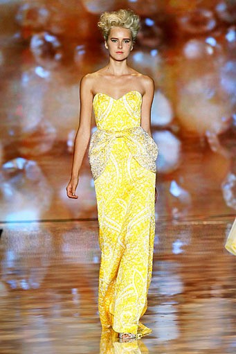 Badgley & Mischka, Spring/Summer 2012. New York Fashion Week Spring/Summer 2012. [Photo by Peter Michael Dills/Getty Images for Mercedes-Benz Fashion Week]