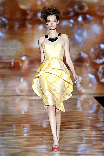 Badgley & Mischka, Spring/Summer 2012. New York Fashion Week Spring/Summer 2012. [Photo by Peter Michael Dills/Getty Images for Mercedes-Benz Fashion Week]