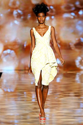 Badgley & Mischka, Spring/Summer 2012. New York Fashion Week Spring/Summer 2012. [Photo by Peter Michael Dills/Getty Images for Mercedes-Benz Fashion Week]