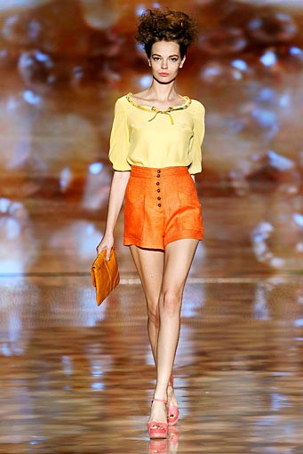 Badgley & Mischka, Spring/Summer 2012. New York Fashion Week Spring/Summer 2012. [Photo by Peter Michael Dills/Getty Images for Mercedes-Benz Fashion Week]