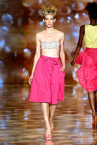 Badgley & Mischka, Spring/Summer 2012. New York Fashion Week Spring/Summer 2012. [Photo by Peter Michael Dills/Getty Images for Mercedes-Benz Fashion Week]