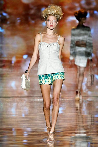 Badgley & Mischka, Spring/Summer 2012. New York Fashion Week Spring/Summer 2012. [Photo by Peter Michael Dills/Getty Images for Mercedes-Benz Fashion Week]