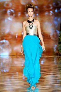 Badgley & Mischka, Spring/Summer 2012. New York Fashion Week Spring/Summer 2012. [Photo by Peter Michael Dills/Getty Images for Mercedes-Benz Fashion Week]