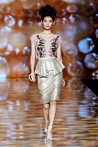 Badgley & Mischka, Spring/Summer 2012. New York Fashion Week Spring/Summer 2012. [Photo by Peter Michael Dills/Getty Images for Mercedes-Benz Fashion Week]