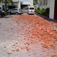 Dampak Gempa Bali, Sejumlah Rumah di Mataram Retak-retak