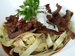 Fettucine Beef Teriyaki