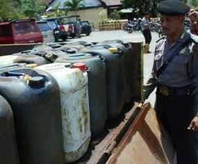 Ratusan Liter BBM Bersubsidi Diamankan Polres Pacitan