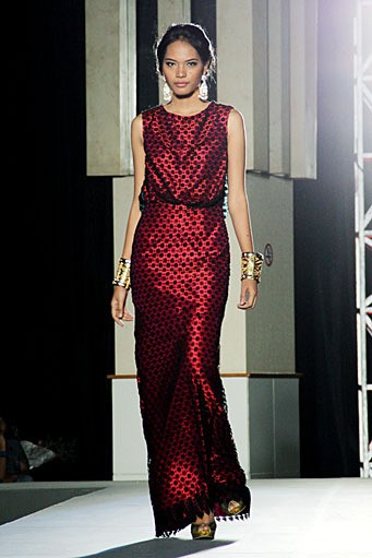 Tuty Cholid (Baine Gammara), Plaza Bapindo IPMI Trend Show 2012. (Photo by Mohammad Abduh/Wolipop)