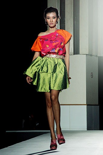 Tuty Cholid (Baine Gammara), Plaza Bapindo IPMI Trend Show 2012. (Photo by Mohammad Abduh/Wolipop)