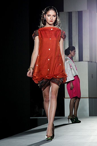 Tuty Cholid (Baine Gammara), Plaza Bapindo IPMI Trend Show 2012. (Photo by Mohammad Abduh/Wolipop)