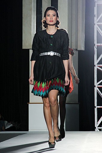 Tuty Cholid (Baine Gammara), Plaza Bapindo IPMI Trend Show 2012. (Photo by Mohammad Abduh/Wolipop)