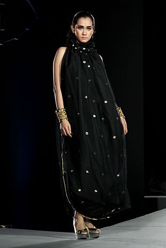 Tuty Cholid (Baine Gammara), Plaza Bapindo IPMI Trend Show 2012. (Photo by Mohammad Abduh/Wolipop)