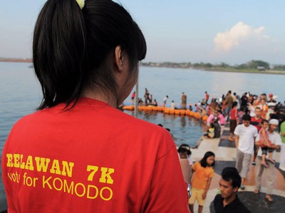 Relawan 7K Kampanyekan Pulau Komodo