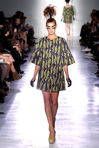 Ivana Helsinki, Spring/Summer 2012. New York Fashion Week Spring/Summer 2012. (Photo by Joe Kohen/Getty Images]