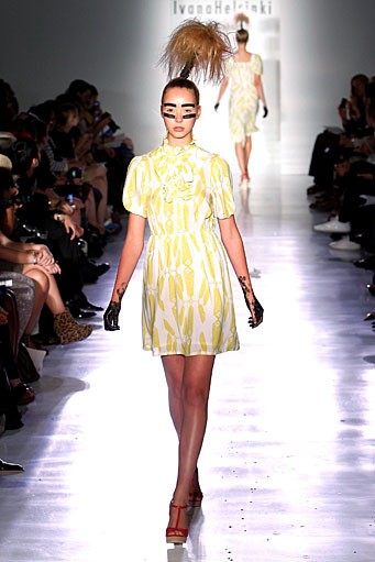 Ivana Helsinki, Spring/Summer 2012. New York Fashion Week Spring/Summer 2012. (Photo by Joe Kohen/Getty Images]