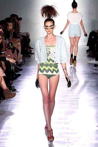 Ivana Helsinki, Spring/Summer 2012. New York Fashion Week Spring/Summer 2012. (Photo by Joe Kohen/Getty Images]