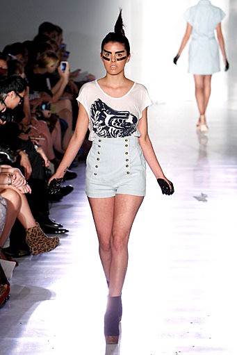 Ivana Helsinki, Spring/Summer 2012. New York Fashion Week Spring/Summer 2012. (Photo by Joe Kohen/Getty Images]