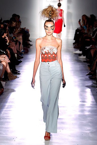 Ivana Helsinki, Spring/Summer 2012. New York Fashion Week Spring/Summer 2012. (Photo by Joe Kohen/Getty Images]