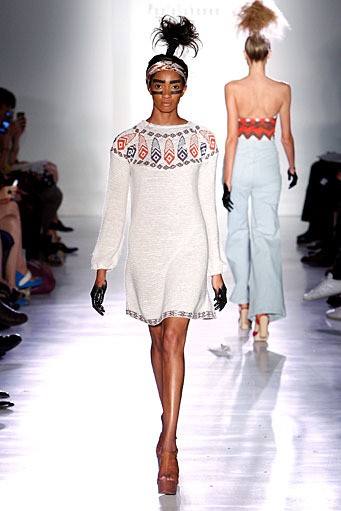 Ivana Helsinki, Spring/Summer 2012. New York Fashion Week Spring/Summer 2012. (Photo by Joe Kohen/Getty Images]