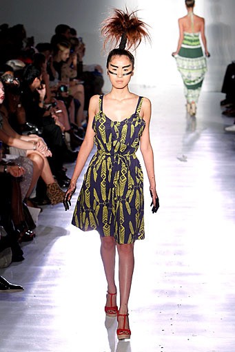 Ivana Helsinki, Spring/Summer 2012. New York Fashion Week Spring/Summer 2012. (Photo by Joe Kohen/Getty Images]