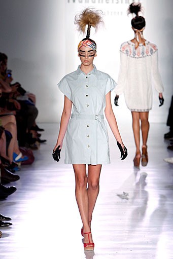 Ivana Helsinki, Spring/Summer 2012. New York Fashion Week Spring/Summer 2012. (Photo by Joe Kohen/Getty Images]