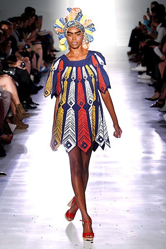 Ivana Helsinki, Spring/Summer 2012. New York Fashion Week Spring/Summer 2012. (Photo by Joe Kohen/Getty Images]