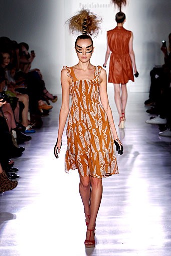 Ivana Helsinki, Spring/Summer 2012. New York Fashion Week Spring/Summer 2012. (Photo by Joe Kohen/Getty Images]