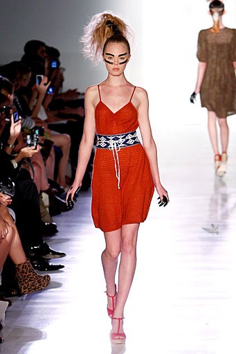 Ivana Helsinki, Spring/Summer 2012. New York Fashion Week Spring/Summer 2012. (Photo by Joe Kohen/Getty Images]