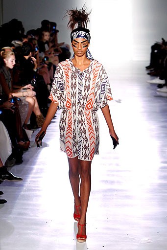 Ivana Helsinki, Spring/Summer 2012. New York Fashion Week Spring/Summer 2012. (Photo by Joe Kohen/Getty Images]