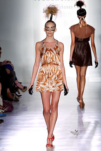 Ivana Helsinki, Spring/Summer 2012. New York Fashion Week Spring/Summer 2012. (Photo by Joe Kohen/Getty Images]