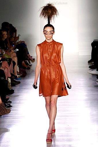 Ivana Helsinki, Spring/Summer 2012. New York Fashion Week Spring/Summer 2012. (Photo by Joe Kohen/Getty Images]