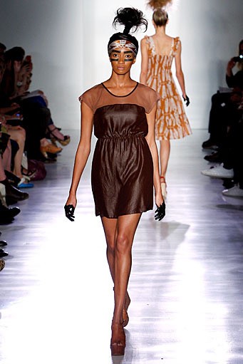 Ivana Helsinki, Spring/Summer 2012. New York Fashion Week Spring/Summer 2012. (Photo by Joe Kohen/Getty Images]