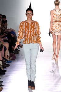 Ivana Helsinki, Spring/Summer 2012. New York Fashion Week Spring/Summer 2012. (Photo by Joe Kohen/Getty Images]