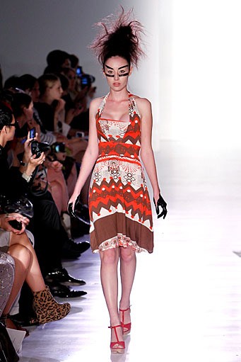 Ivana Helsinki, Spring/Summer 2012. New York Fashion Week Spring/Summer 2012. (Photo by Joe Kohen/Getty Images]