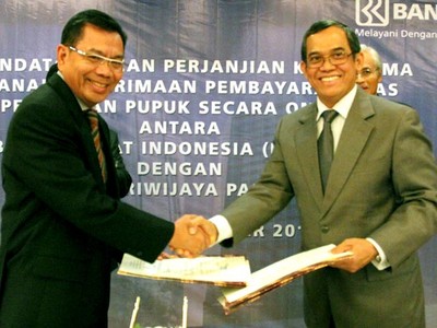 BRI-Pusri Kerjasama Pembayaran Pupuk 