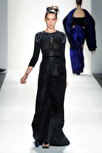 Zang Toi, Spring/Summer 2012. New York Fashion Week Spring/Summer 2012. [Photo by Mike Coppola/Getty Images for Mercedes-Benz Fashion Week]