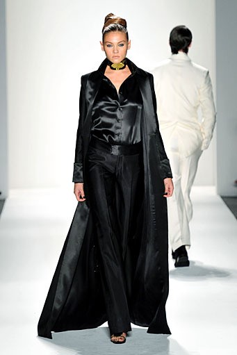 Zang Toi, Spring/Summer 2012. New York Fashion Week Spring/Summer 2012. [Photo by Mike Coppola/Getty Images for Mercedes-Benz Fashion Week]