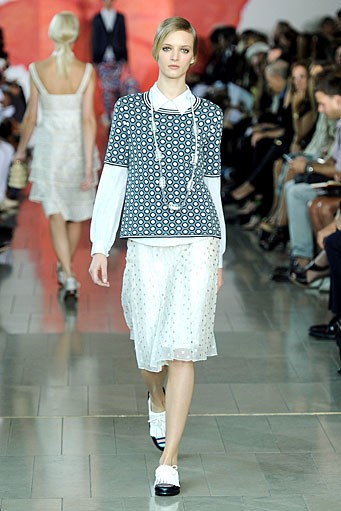 Tory Burch, Spring/Summer 2012. New York Fashion Week Spring/Summer 2012. [Photo by Fernanda Calfat/Getty Images for Mercedes-Benz Fashion Week]