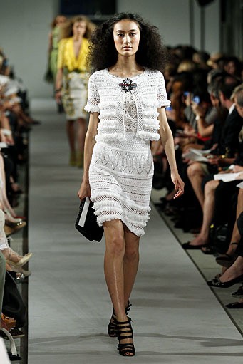 Oscar De La Renta, Spring/Summer 2012. New York Fashion Week Spring/Summer 2012. [Photo by Peter Michael Dills/Getty Images]