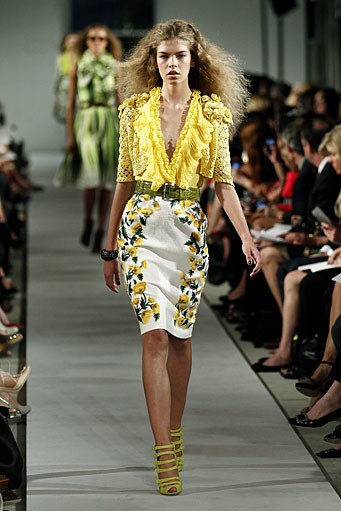 Oscar De La Renta, Spring/Summer 2012. New York Fashion Week Spring/Summer 2012. [Photo by Peter Michael Dills/Getty Images]